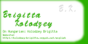 brigitta kolodzey business card